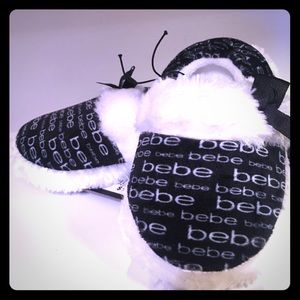 BEBE girls size 7/8 slippers